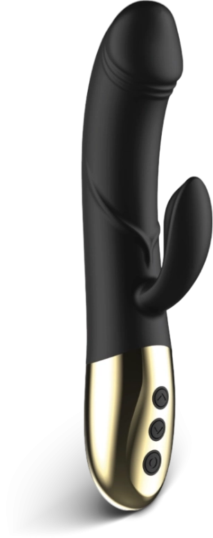 Δονητής Rabbit Μαύρος