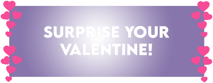 Surprise you valentine text