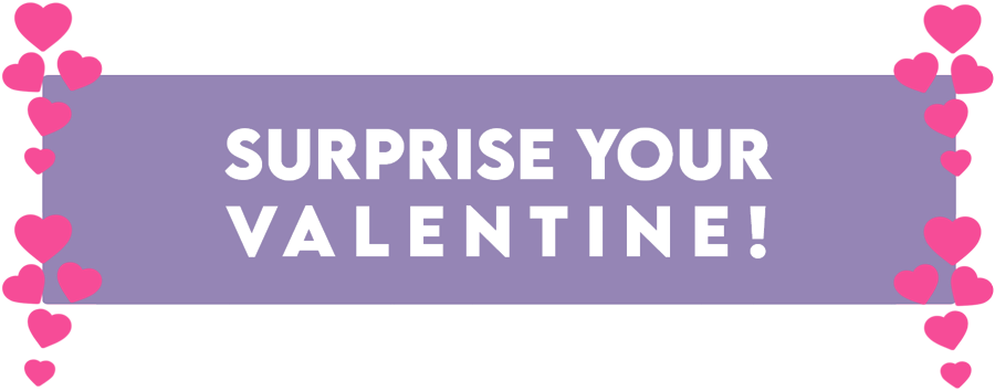 Surprise you valentine text