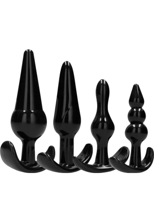 Σετ πρωκτικές σφήνες από tpe σε μαύρο χρώμα