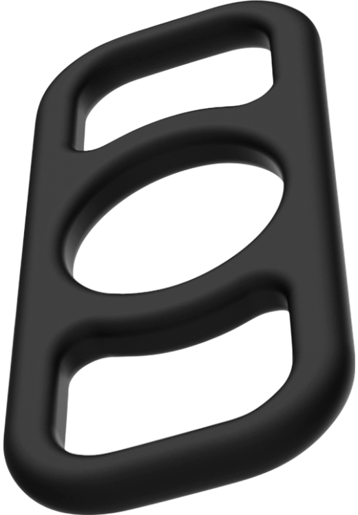 Σετ δαχτυλίδια πέους από σιλικόνη σε μαύρο χρώμα