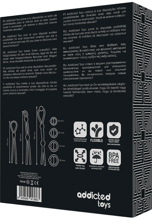 Ρυθμιζόμενο δαχτυλίδι από σιλικόνη σε μαύρο χρώμα