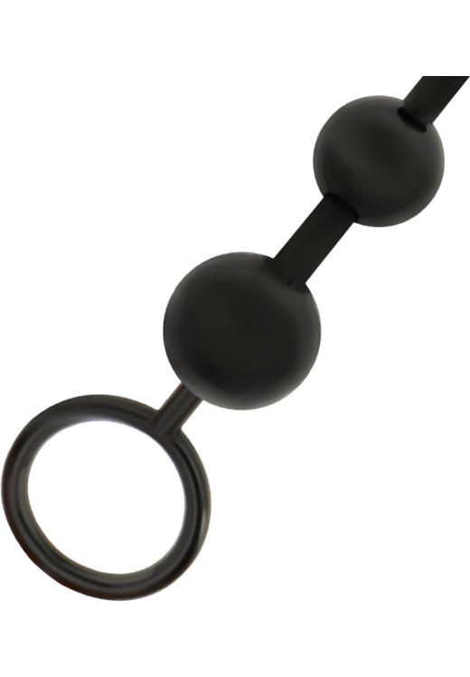 Πρωκτικές μπίλιες από tpr σε μαύρο χρώμα, μήκους 29 εκ,