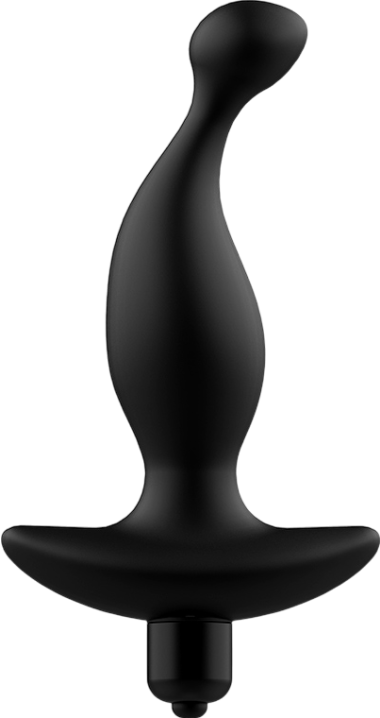 Πρωκτικός δονητής από σιλικόνη σε μαύρο χρώμα, μήκους 15,7 εκ. και μέγιστης διαμέτρου 8,2 εκ.