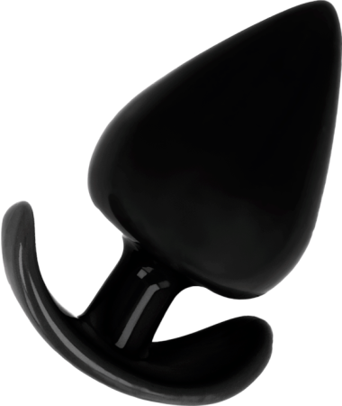 Πρωκτική σφήνα από tpe σε μαύρο χρώμα, μήκους 8,5 εκ. και μέγιστης διαμέτρου 4,5 εκ.