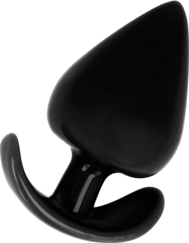 Πρωκτική σφήνα από tpe σε μαύρο χρώμα, μήκους 11 εκ. και μέγιστης διαμέτρου 6 εκ.