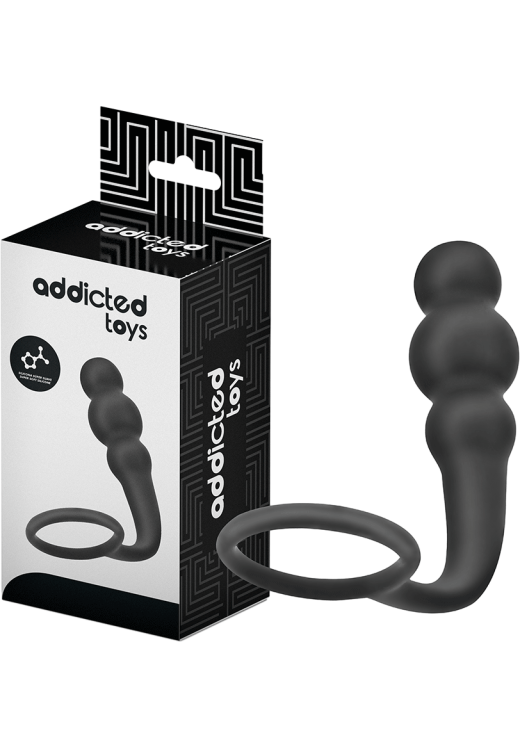 Σφήνα προστάτη από σιλικόνη σε μαύρο χρώμα, μήκους 12 εκ. και μέγιστης διαμέτρου 3 εκ.