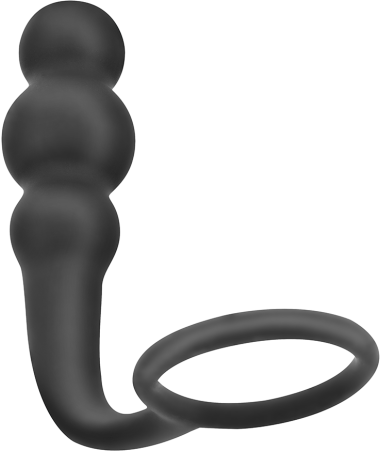 Σφήνα προστάτη από σιλικόνη σε μαύρο χρώμα, μήκους 12 εκ. και μέγιστης διαμέτρου 3 εκ.