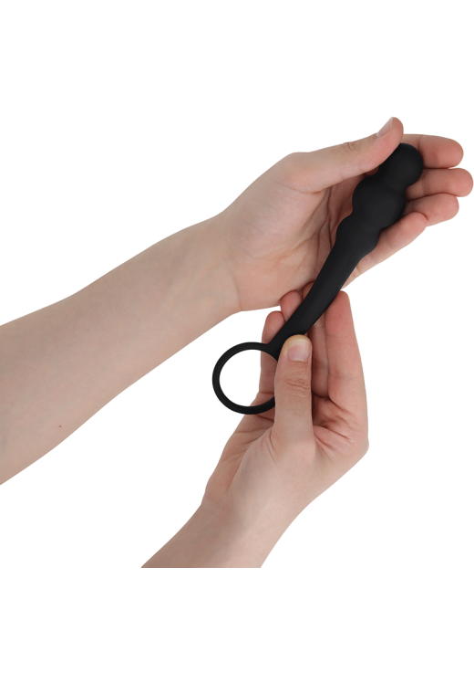 Σφήνα προστάτη από σιλικόνη σε μαύρο χρώμα, μήκους 12 εκ. και μέγιστης διαμέτρου 3 εκ.