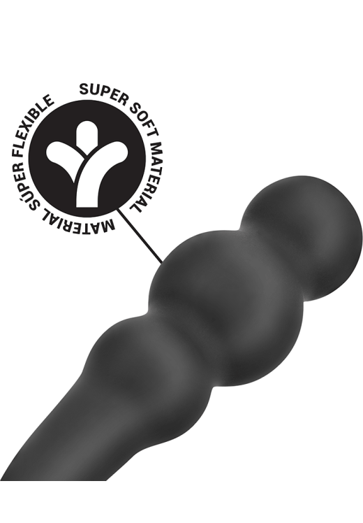 Σφήνα προστάτη από σιλικόνη σε μαύρο χρώμα, μήκους 12 εκ. και μέγιστης διαμέτρου 3 εκ.