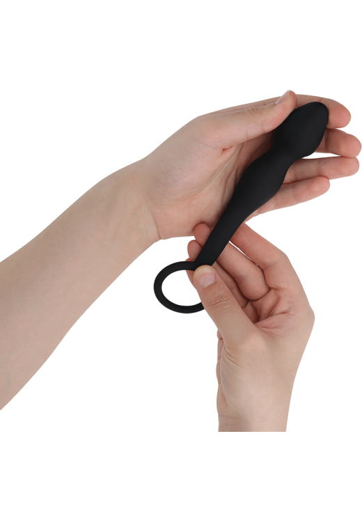 Σφήνα προστάτη από σιλικόνη σε μαύρο χρώμα, μήκους 12 εκ. και μέγιστης διαμέτρου 3 εκ.