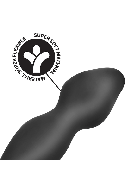 Σφήνα προστάτη από σιλικόνη σε μαύρο χρώμα, μήκους 12 εκ. και μέγιστης διαμέτρου 3 εκ.