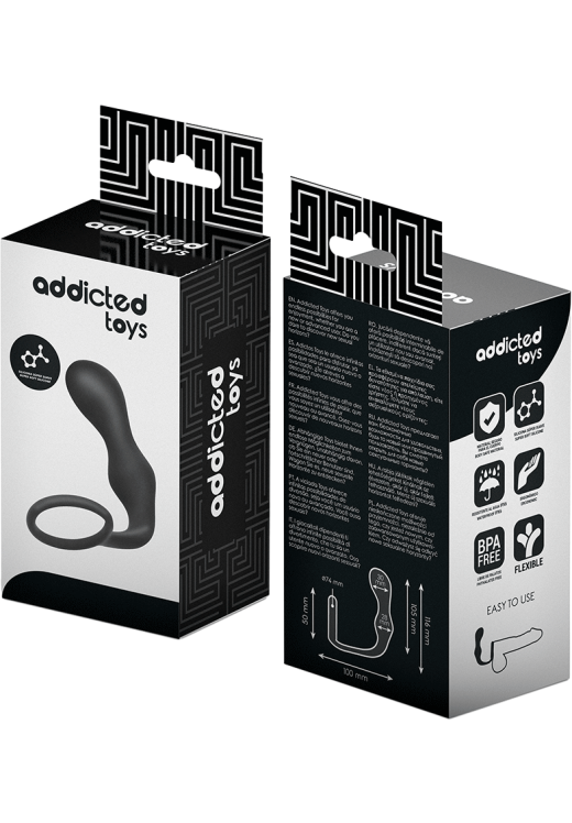 Σφήνα προστάτη από σιλικόνη σε μαύρο χρώμα, μήκους 11,6 εκ. και μέγιστης διαμέτρου 3 εκ.