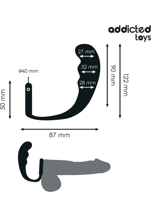 Σφήνα προστάτη από σιλικόνη, μήκους 12,2 εκ. και μέγιστης διαμέτρου 3,2 εκ.
