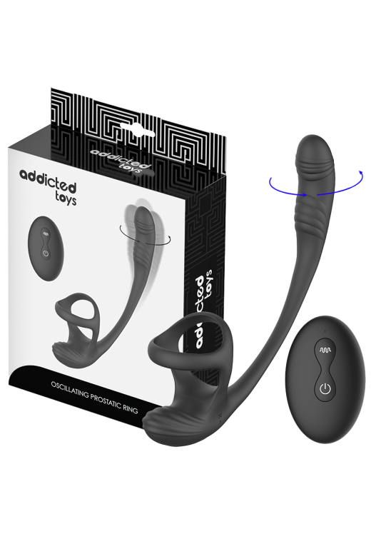 Σφήνα προστάτη από σιλικόνη σε μαύρο χρώμα, μήκους 19,5 εκ. και μέγιστης διαμέτρου 3 εκ. με τηλεχειριζόμενο χειρισμό