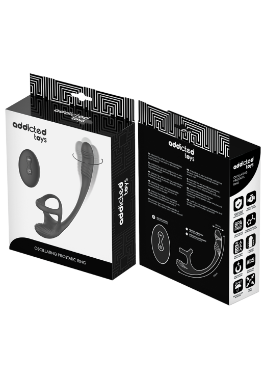 Σφήνα προστάτη από σιλικόνη σε μαύρο χρώμα, μήκους 19,5 εκ. και μέγιστης διαμέτρου 3 εκ. με τηλεχειριζόμενο χειρισμό