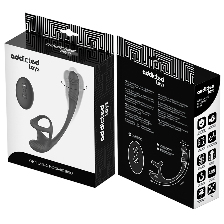 Σφήνα προστάτη από σιλικόνη σε μαύρο χρώμα, μήκους 19,5 εκ. και μέγιστης διαμέτρου 3 εκ. με τηλεχειριζόμενο χειρισμό