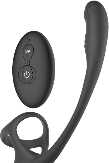 Σφήνα Προστάτη  Anal Plug With Vibration And 360 Waving Testicle Stimulator , 19,5 εκ.