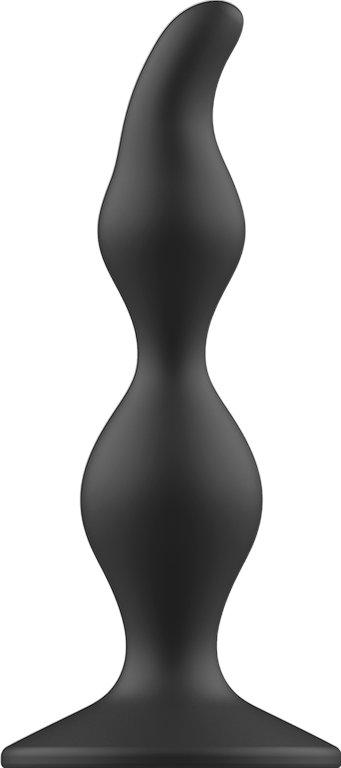 Πρωκτική σφήνα από σιλικόνη σε μαύρο χρώμα, μήκους 12 εκ. και μέγιστης διαμέτρου 3 εκ.