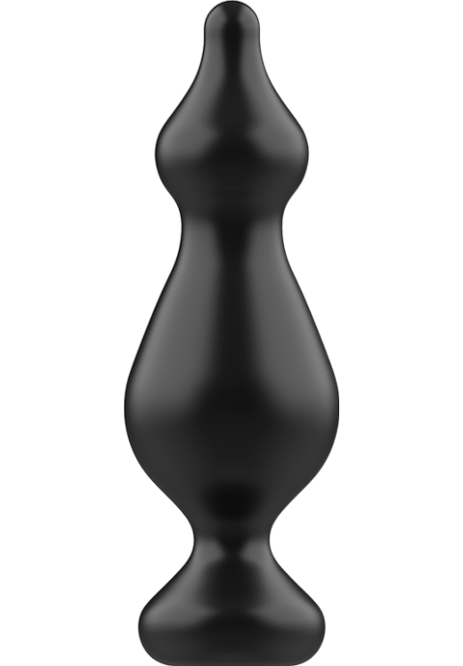 Πρωκτική σφήνα από σιλικόνη σε μαύρο χρώμα, μήκους 13,6 εκ. και μέγιστης διαμέτρου 4,5 εκ.