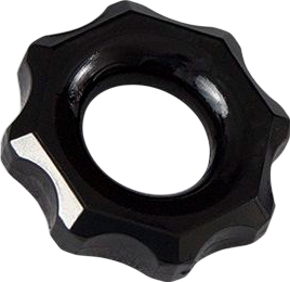 Δαχτυλίδι πέους από tpr σε μαύρο χρώμα