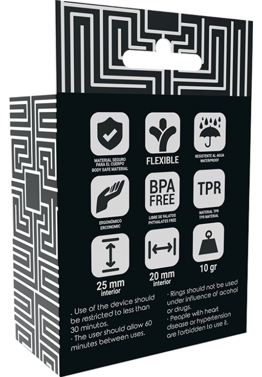 Σετ δαχτυλίδια πέους από tpr σε μαύρο χρώμα