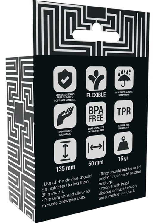 Σετ δαχτυλίδια πέους από tpr σε διάφανο χρώμα