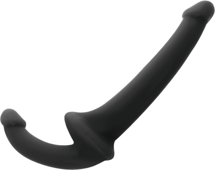 Στράπλες στραπόν από σιλικόνη σε μαύρο χρώμα, μήκους 11,5 εκ και μέγιστης διαμέτρου 2 εκ.