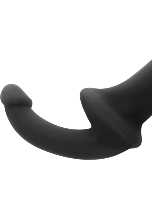 Στράπλες στραπόν από σιλικόνη σε μαύρο χρώμα, μήκους 11,5 εκ και μέγιστης διαμέτρου 2 εκ.