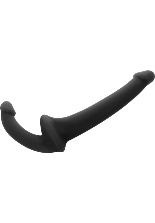 Στράπλες στραπόν από σιλικόνη σε μαύρο χρώμα, μήκους 11,5 εκ και μέγιστης διαμέτρου 2 εκ.