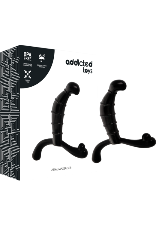 Dildo προστάτη από tpr σε μαύρο χρώμα, μήκους 11,3 εκ. και μέγιστης διαμέτρου 2,6 εκ.