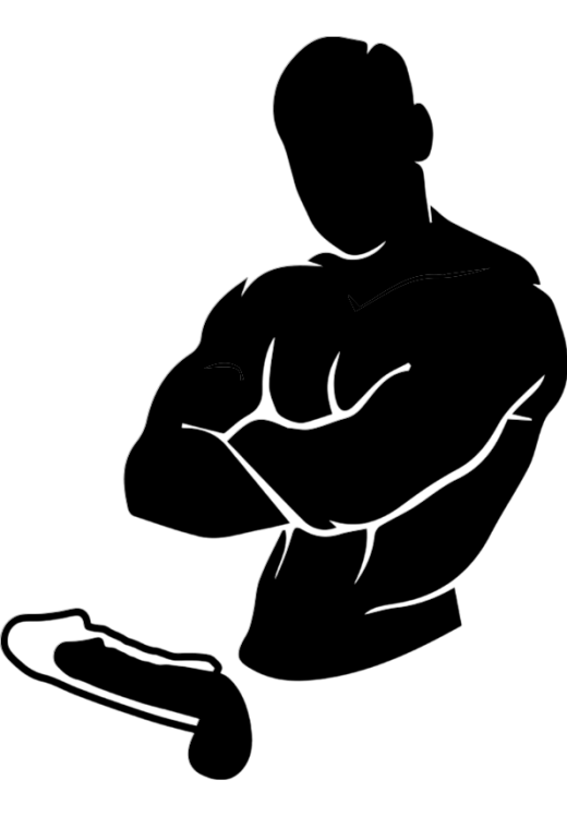 Προέκταση πέους από tpr σε μαύρο χρώμα, μήκους 20 εκ. και μέγιστης διαμέτρου 4,5 εκ.