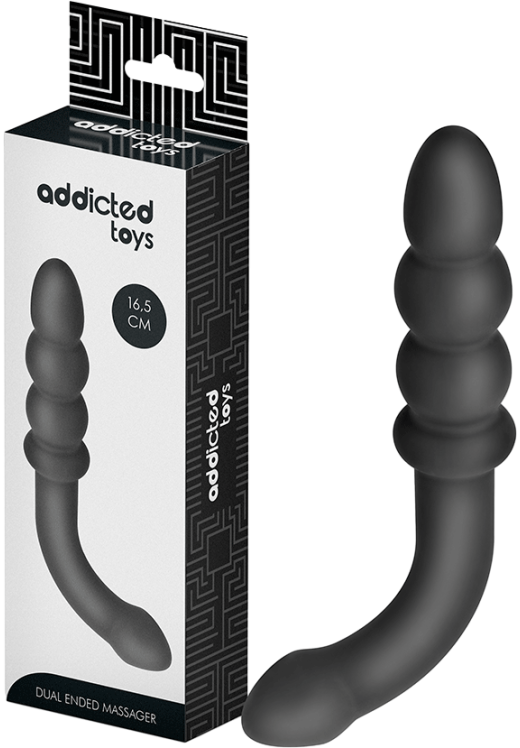 Πρωκτικό dildo από σιλικόνη σε μαύρο χρώμα, μήκους 19 εκ. και μέγιστης διαμέτρου 3 εκ.