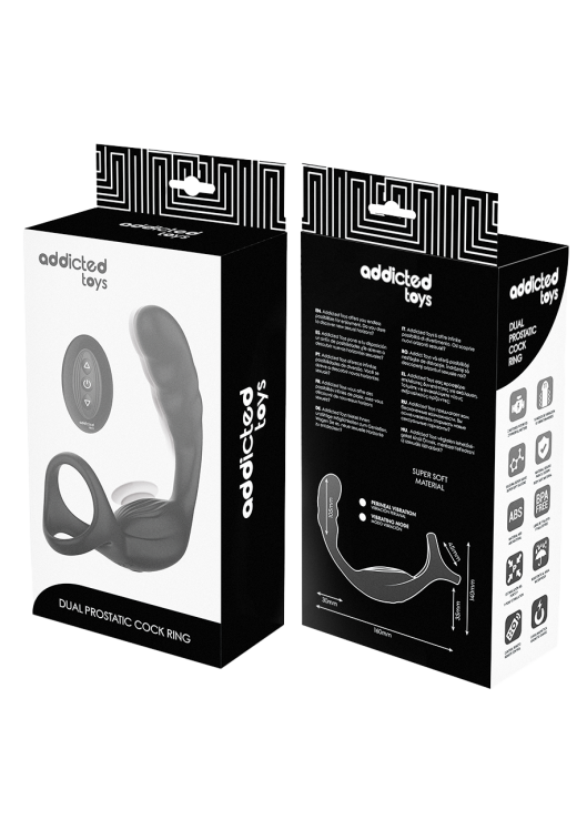 Dildo προστάτη από σιλικόνη σε μαύρο χρώμα, μήκους 12,2 εκ. και μέγιστης διαμέτρου 3,6 εκ. με τηλεχειριζόμενο χειρισμό