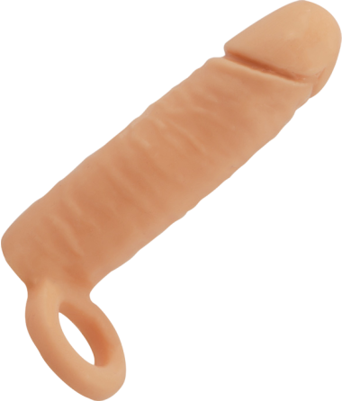 Προέκταση πέους από tpr σε φυσικό χρώμα, μήκους 16 εκ. και μέγιστης διαμέτρου 3,8 εκ.