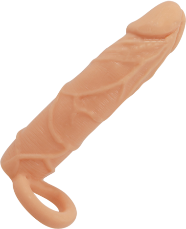 Προέκταση πέους από tpr σε φυσικό χρώμα, μήκους 18 εκ. και μέγιστης διαμέτρου 3,6 εκ.