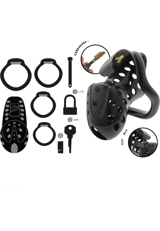 Κλουβί πέους, μέγιστης διαμέτρου 5 εκ, με ενσύρματο κοντρόλ