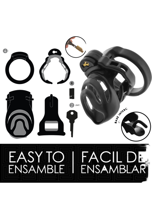 Κλουβί πέους από abs σε μαύρο χρώμα