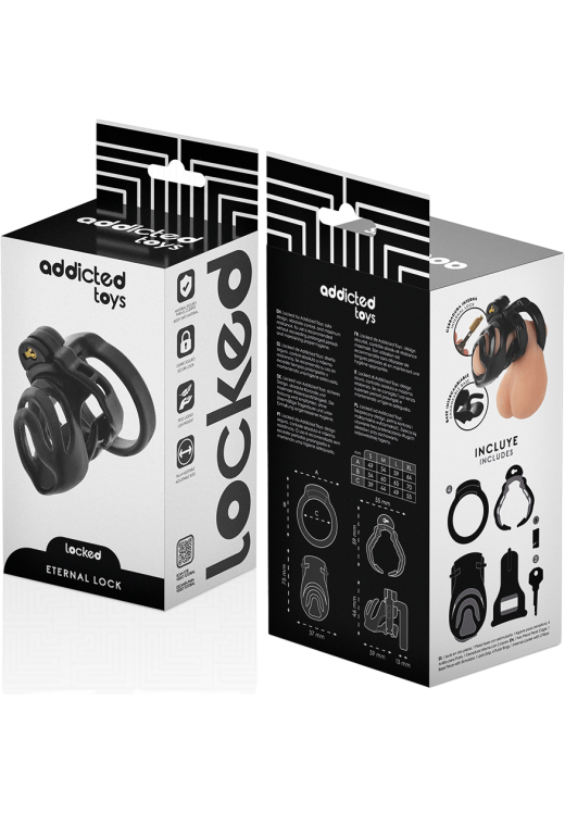 Κλουβί πέους από abs σε μαύρο χρώμα