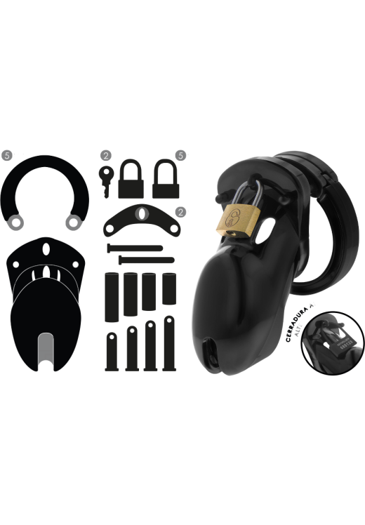 Κλουβί πέους από abs σε μαύρο χρώμα