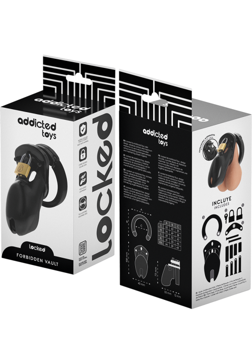 Κλουβί πέους από abs σε μαύρο χρώμα