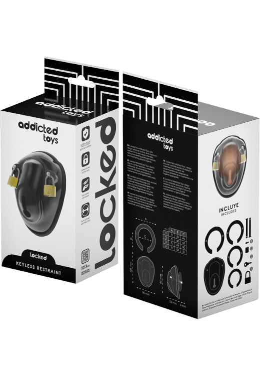 Κλουβί πέους από abs σε μαύρο χρώμα