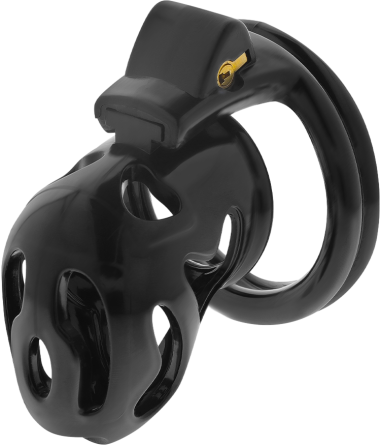 Κλουβί πέους σε μαύρο χρώμα, μέγιστης διαμέτρου 4 εκ, με ενσύρματο κοντρόλ