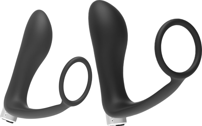 Πρωκτικός δονητής από σιλικόνη σε μαύρο χρώμα