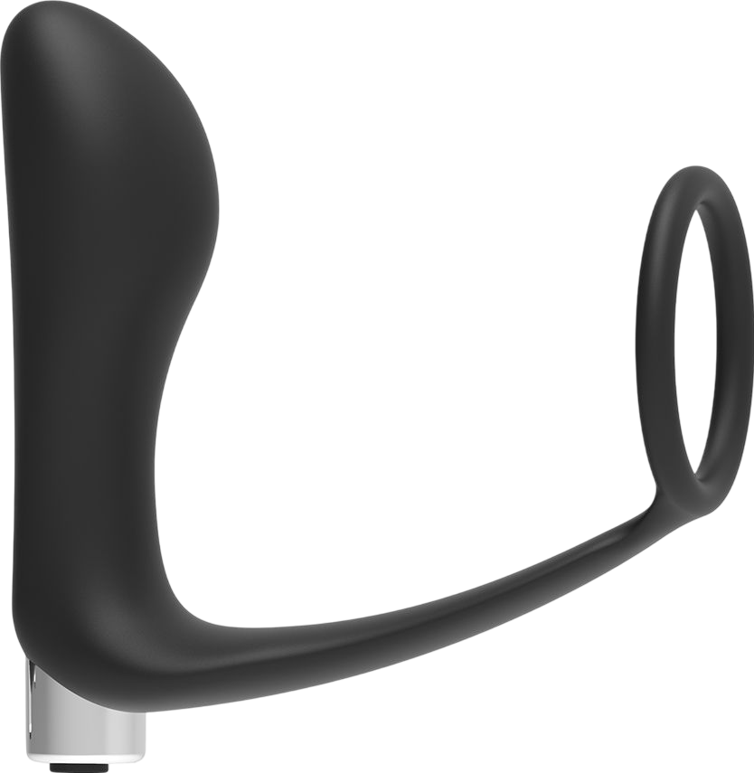 Πρωκτικός δονητής από σιλικόνη σε μαύρο χρώμα