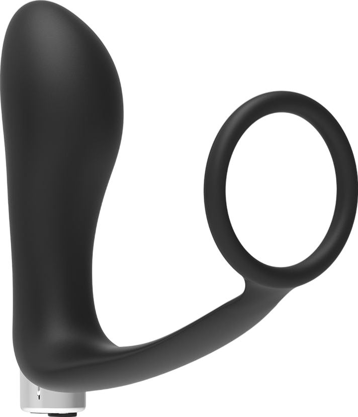 Πρωκτικός δονητής από σιλικόνη σε μαύρο χρώμα