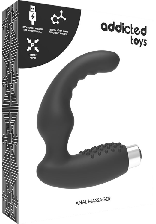 Πρωκτικός δονητής από σιλικόνη σε μαύρο χρώμα, μήκους 11 εκ.