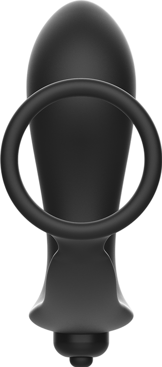 Δονούμενη σφήνα από σιλικόνη σε μαύρο χρώμα, μήκους 15 εκ. και μέγιστης διαμέτρου 10,6 εκ.