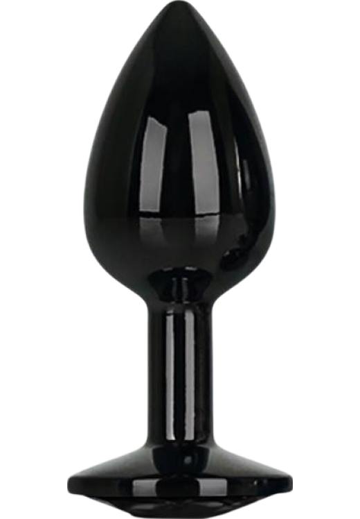 Σφήνα με κόσμημα από αλουμίνιο σε μαύρο χρώμα, μήκους 7,2 εκ. και μέγιστης διαμέτρου 2,8 εκ.