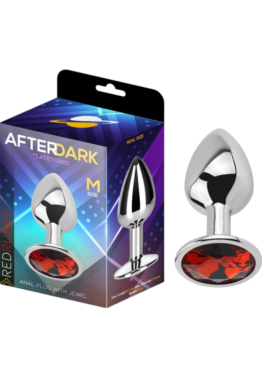 Σφήνα με κόσμημα από αλουμίνιο σε ασημί χρώμα, μήκους 8,2 εκ. και μέγιστης διαμέτρου 3,4 εκ.